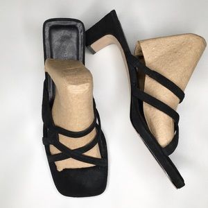 APOSTROPHE - CHIC SQUARE TOE MIDI SANDAL